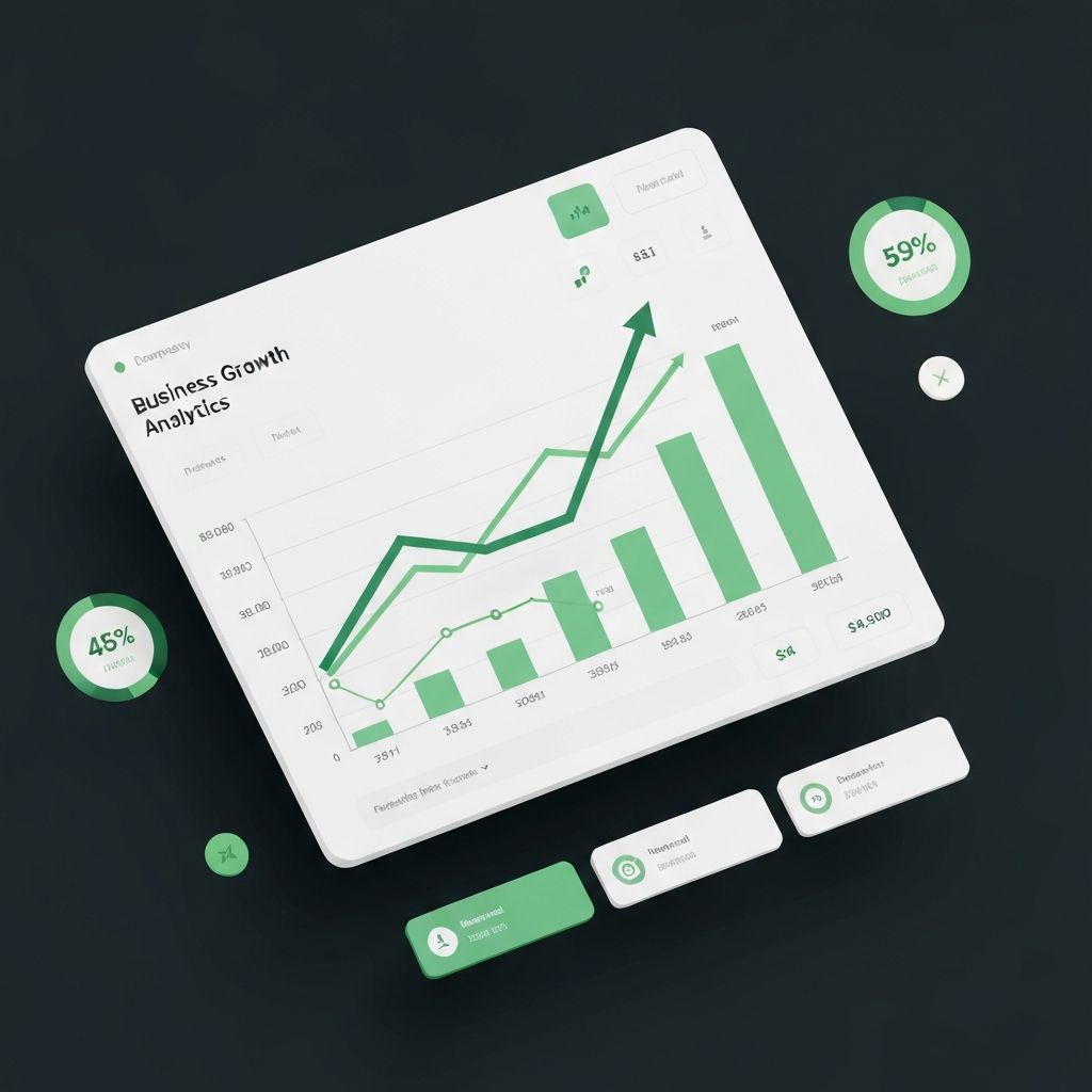 Gráficos de crescimento financeiro